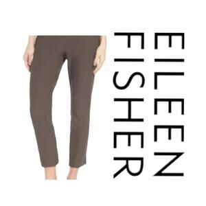 EILEEN FISHER CROPPED STRAIGHT LEG ORGANIC COTTON WOMENS SIZE SMALL
